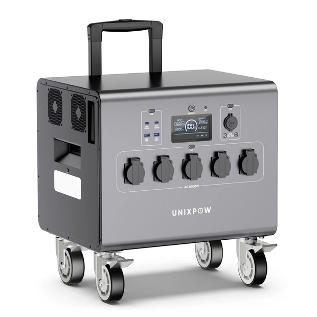 6000W Solar Generator for Commercial Use | 6kWh LiFePO₄ with 6000W MPPT