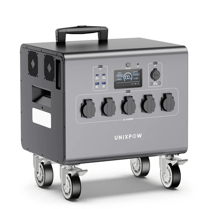 6000W Solar Generator for Commercial Use | 6kWh LiFePO₄ with 6000W MPPT