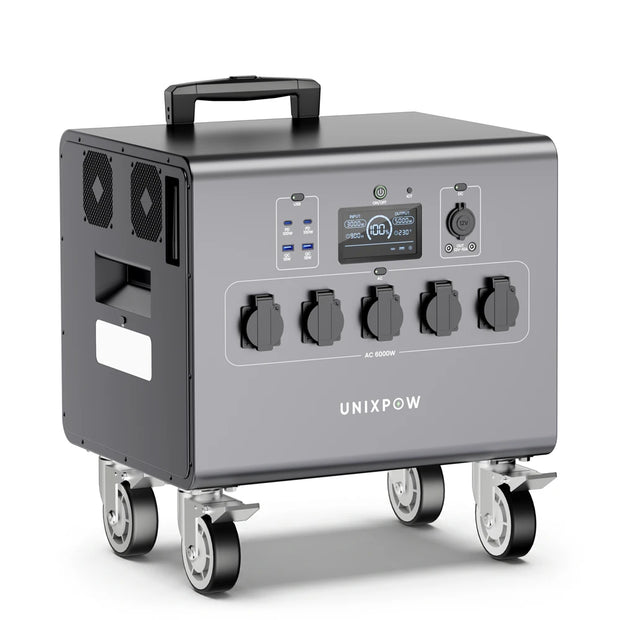 6000W Solar Generator for Commercial Use | 6kWh LiFePO₄ with 6000W MPPT