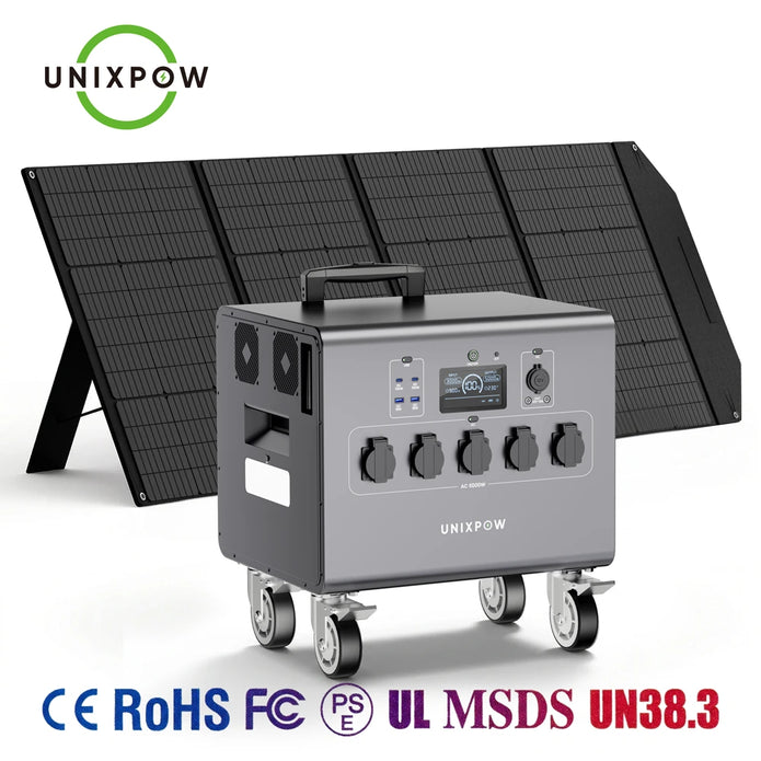 6000W Solar Generator for Commercial Use | 6kWh LiFePO₄ with 6000W MPPT