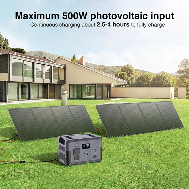 UNIX DPS-1500 Outdoor Camping Home Backup DPS 1500 Portable Power Station 1500W LiFePO4 Battery 320000mAh - Multi-Port