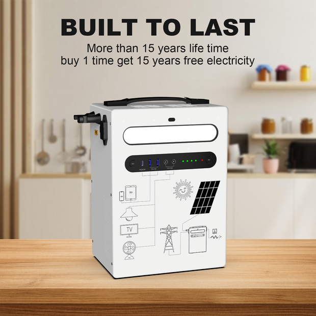 UNIX ES 2-in-1 Wall-Mounted Portable Power Station 1KWh / 5KWh / 10KWh 300W / 1000W LiFePO4 Solar Generator Ideal for Home Backup & Outdoor Camping